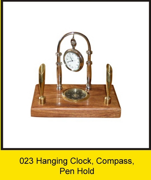 OTC 023 Hanging Clock, Compass, Pen Hold