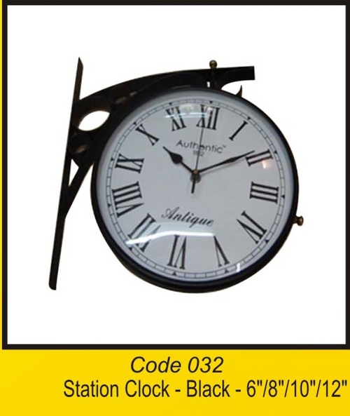 OTC 032 Station Clock -Black - 6'8'10'12'