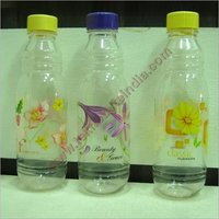 Printed Pet Bottles - Hdpe Soft Plastic, Various Sizes Available, Multicolor | Lightweight, Alluring Designs, Leakage-free, Airtight Caps
