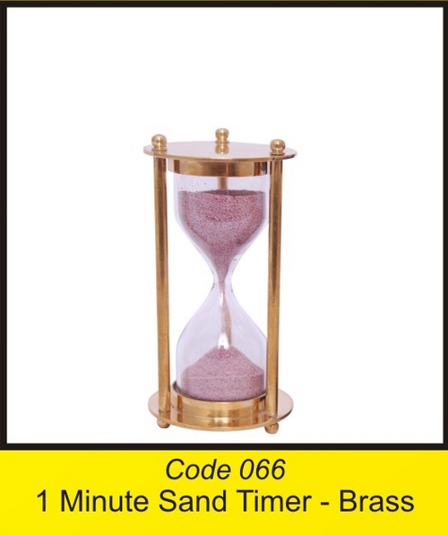 OTC 066 Iminute Sand Timer - brass