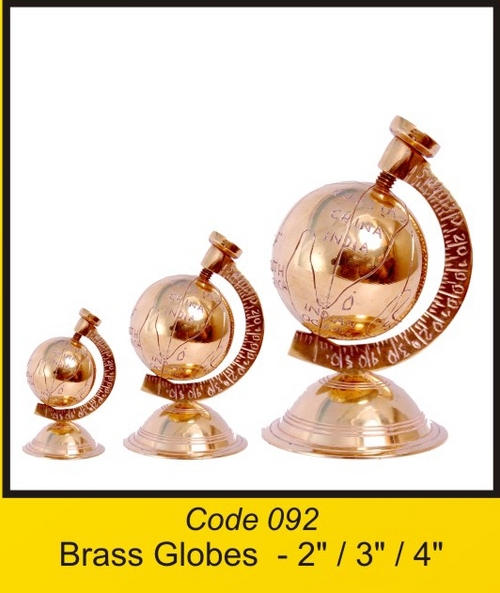 OTC 092 brass Globes - 2' 3' 4'