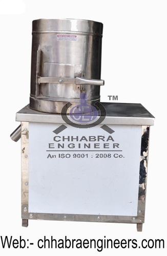 Potato Peeling Machine - Stainless Steel 13.39 x 7.87 inches | Electric Operation Efficient Performance for Hotel & Home Use