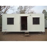 Portable Office Cabin - Steel Material, 20x10 & 40x10 Ft Dimensions, White Color | Robust Design, Easy Installation, High Strength, Weather Resistant