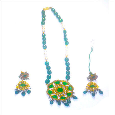 Diamond Polki Pendant Sets