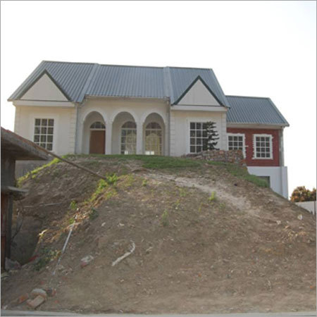 light weight building on hill