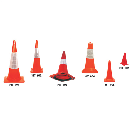 Road Safety Cones - PVC, 700-1000 mm, Orange | High Visibility, Durable, Lightweight, Reflective