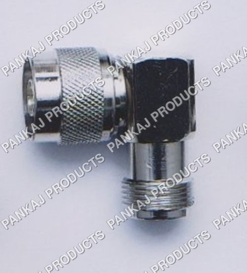 Polished N Male To N Female Right Angle Adapter