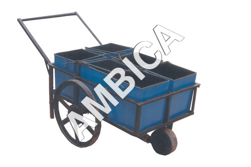 Hand Cart With Six Container