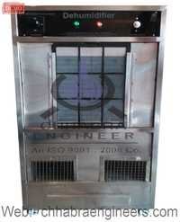 Dehumidifier - Stainless Steel, 3-4 Foot Height, White Color | Hermetically Sealed Compressor, Time Controlled Safety Device, Humidity Controller Up To 30% Rh, Water Collection Tank, Suitable For Chemical Industries And Pharma