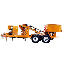 Mobile Pan Mixer With Conveyor