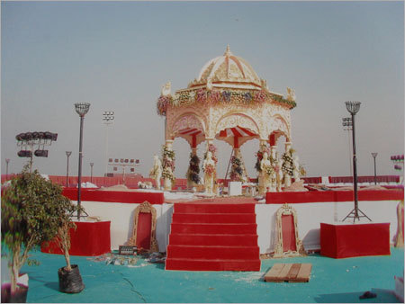 3D Fibre Mandap Installation