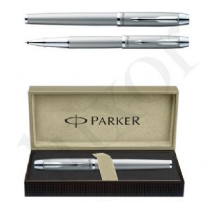 Parker IM Metal Silver CT Roller Ball Pen