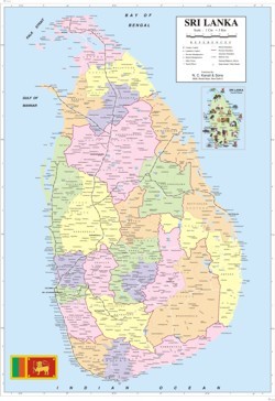 Sri Lanka Tourist Map