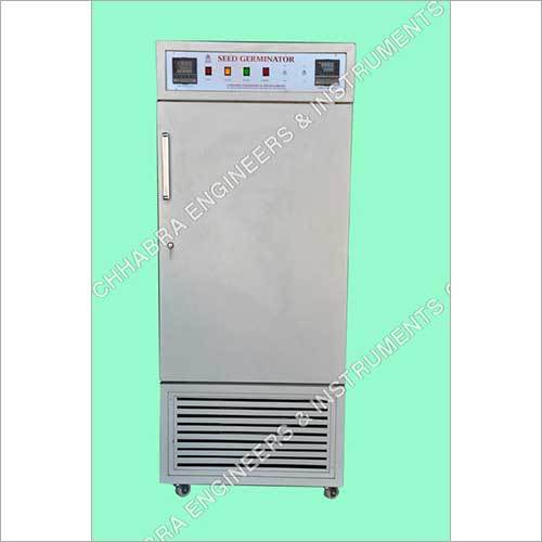 Seed Germinator - Stainless Steel, 555 x 910 x 605 mm, Green, 14 Perforated Trays, Humidity 90-95%, Digital Temperature Control, 220-230V A.C.
