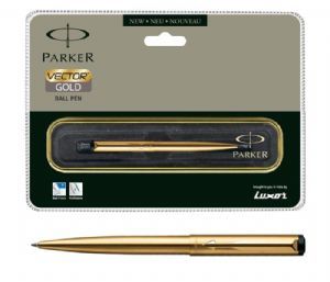 Parker Vector Matte Black Ball Pen (CT)-Free Engraving 