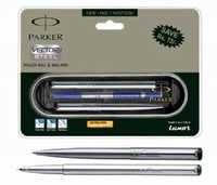 Parker Vector Stainless Steel Set -(ct) (roller Ball+ball Pen)