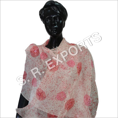 Printed & Embroidered Stole