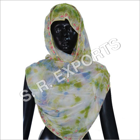 Tye Dye & Embroidered Stole