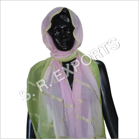 Tye Dye & Embroidered Stole