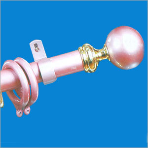 Chrome Pink Curtain Rods & Accessories
