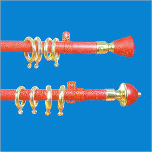 Cherry Leather Curtain Rods & Accessories