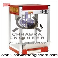 Popcorn Machine - Stainless Steel, 13.39 x 7.87 inches | Special Design Stirrer, Fast Working, 500 gm Batch Capacity, Easy to Use, Ideal for Hotels