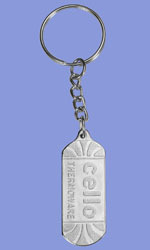 Simple Embossed Keychains