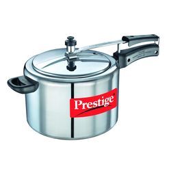 Nakshatra Pressure Cooker 8 Lt - Aluminum, 8 Liters, Inner Lid | Durable, Efficient Cooking, Metallic Handle