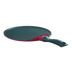 Omega Die-Cast Tawa 270 Mm - Die-Cast Aluminum, 3-Layer Non-Stick, Extra Thick Base, Ergonomic Handle