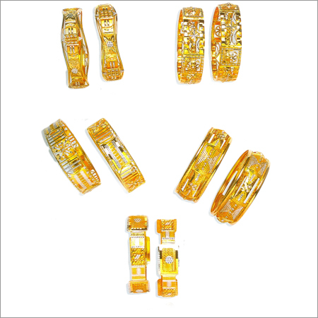 Studded Gold Bangles
