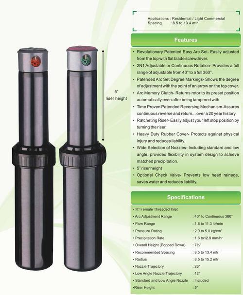 Pop-Up Sprinklers Gear