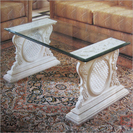 Marbles Glass Table