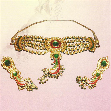 Kundan Polki Necklace Set