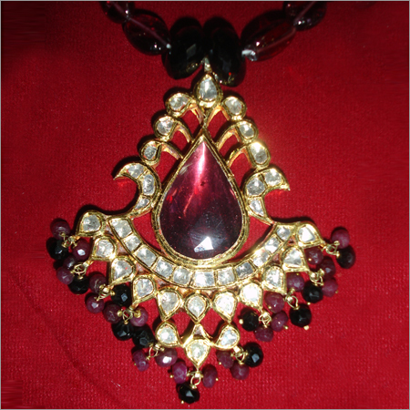 Kundan Polki Pendant Set
