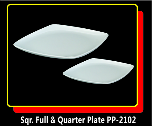 Full And Quarter Plate Square Shape