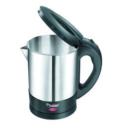 Electric Kettle 1 Lt- PKSS 1.0 - Stainless Steel, 1 Liter, Silver, 1350W | Auto Shutoff, 360° Swivel Base, Single Touch Lid