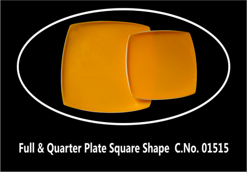 Full And Quarter Plate Square Reg. Shape