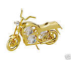 MOTORCYCLE-SHOW-PIECE-24K-GOLD-PLATED-GIFT-SWAROVSKI-CRYSTALS