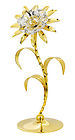 SUN-FLOWER-SINGLE-SHOW-PIECE-24K-GOLD-PLATED-GIFT-SWAROVSKI-CRYSTALS
