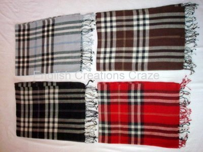 Wool Check & Stripes Scarves