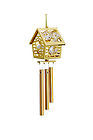 WIND-CHIME-BIRD-HOUSE-24K-GOLD-PLATED-GIFT-SWAROVSKI-CRYSTALS-