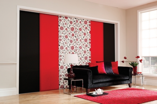 Plain vertical blinds