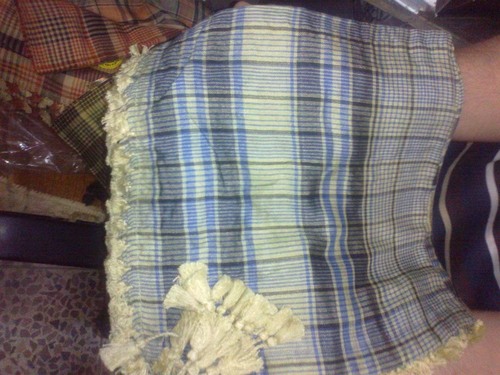 Check Arafat - Cotton Blend 100x100 Cm Beige, Soft Fabric, Lightweight, Fringed Edges