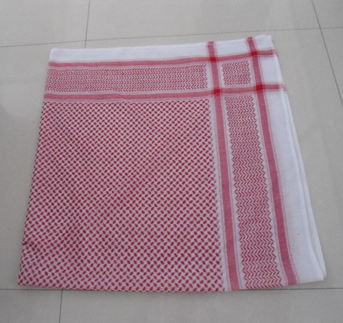Checked Shemagh Scarf