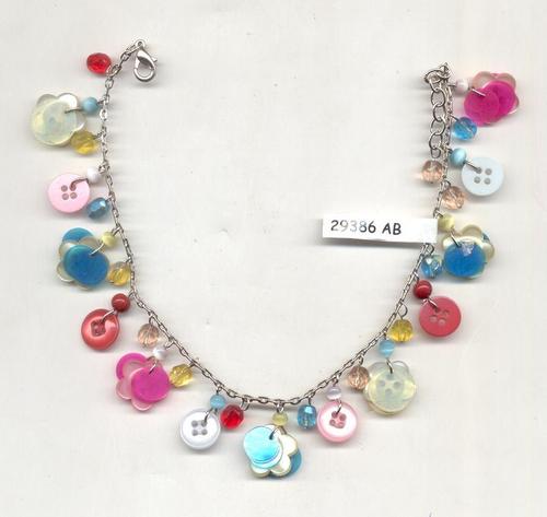Button Beaded Necklace