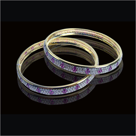 Gold Diamonds Bangles