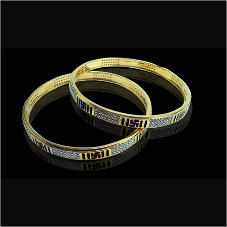 Gold Diamonds Bangles