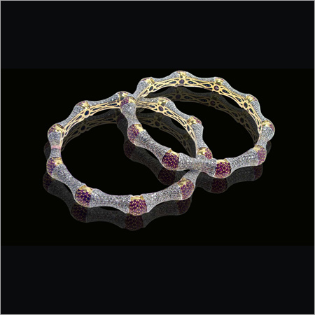Gold Diamonds Bangles