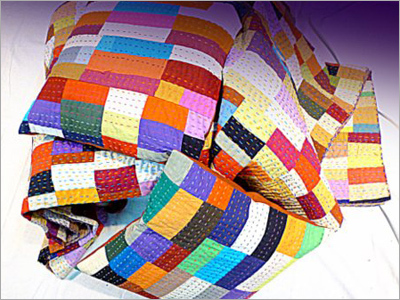 Fancy Cushion Covers - Cotton Blend, Various Sizes, Multicolor Patchwork | Zipper Closure, Colorfast, Skin Friendly, Washable