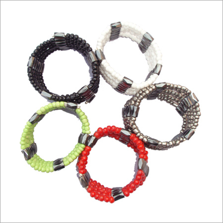 Magnetic Glass Bead Bracelet